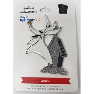 New Hallmark Nightmare Before Christmas Zero Metal Ornament Disney‎ Gift Decor
